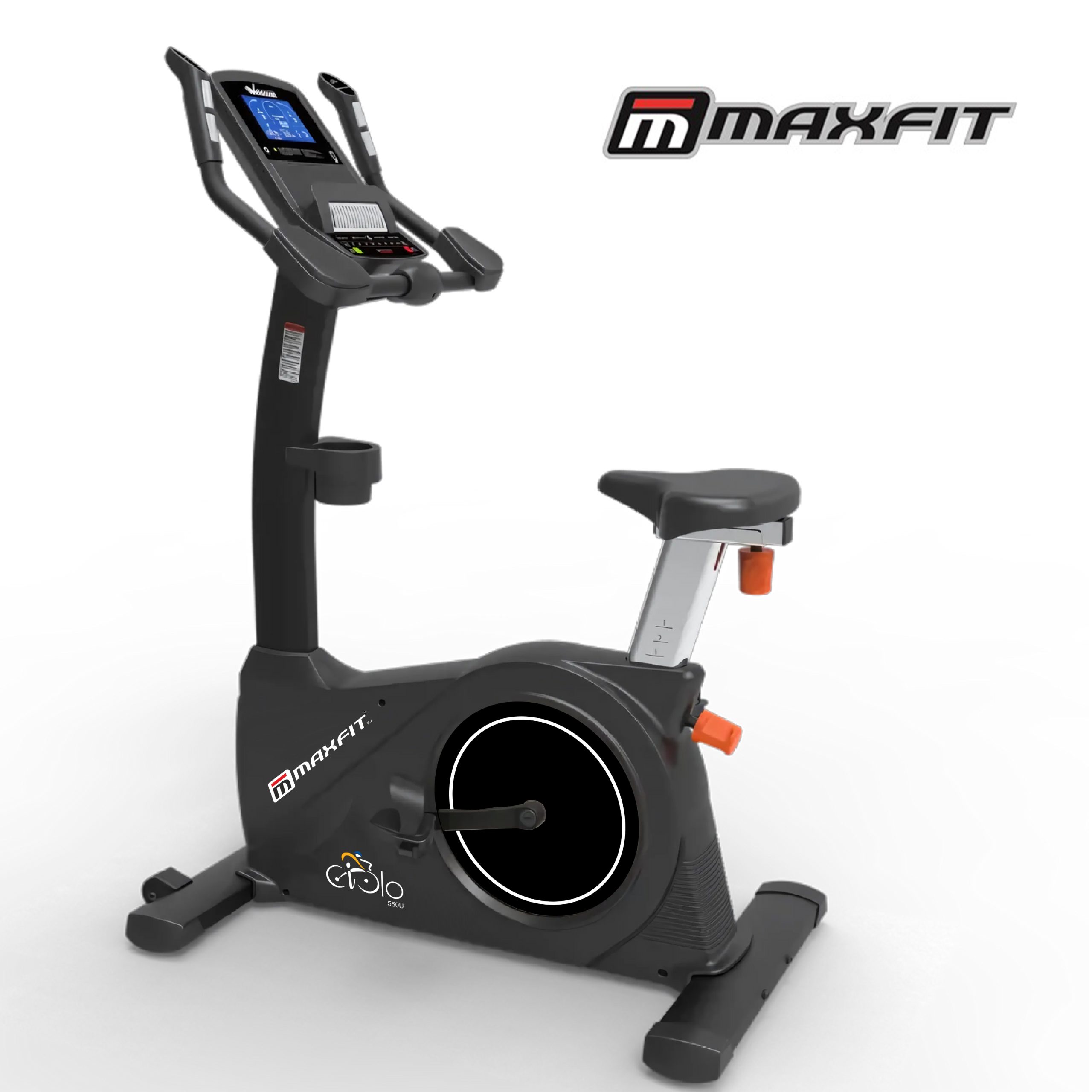 Maxfit Ciclo 550U Commercial Upright Bike Maxfit Ciclo 550U commercial upright bike with 24-level resistance and 7-inch LED console