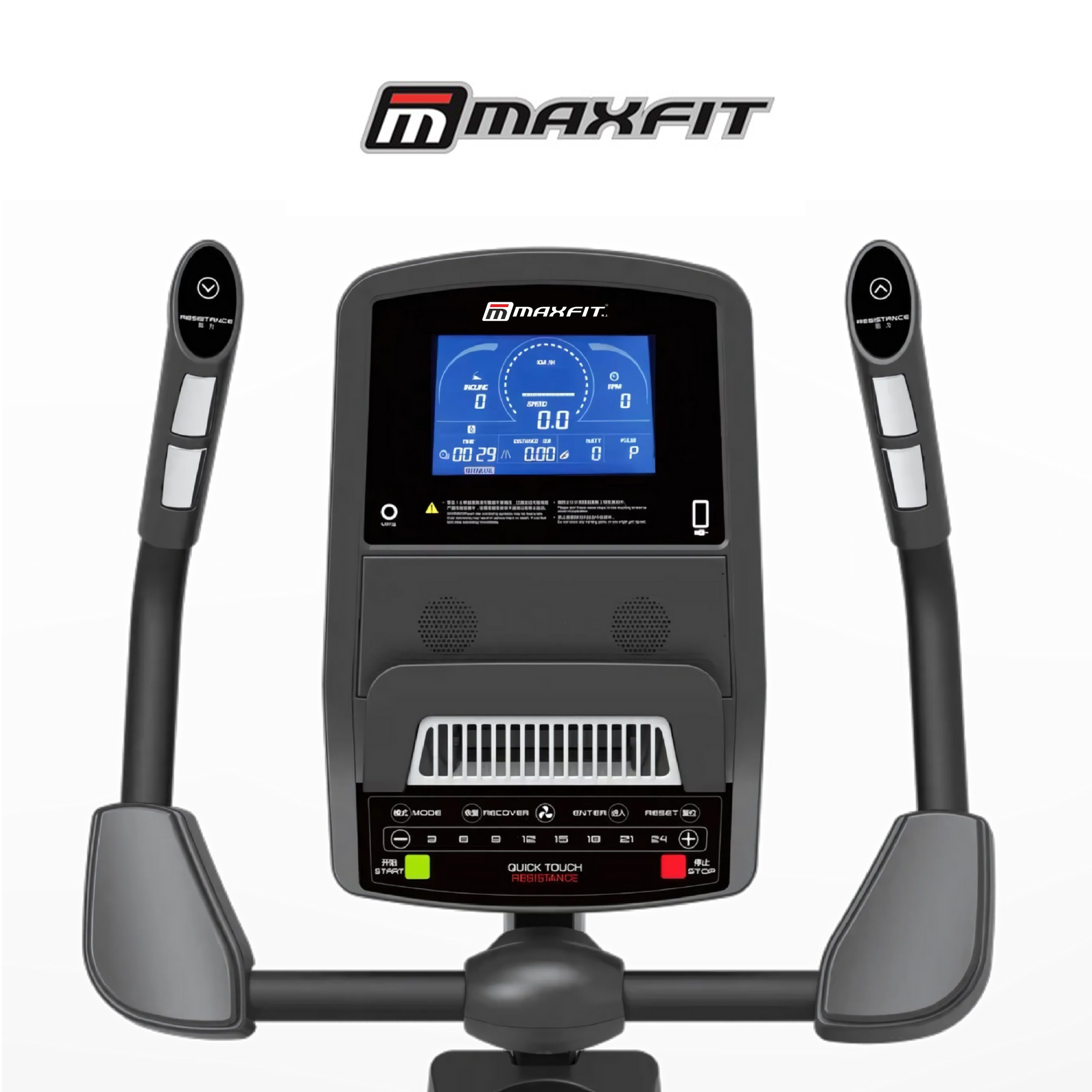 Maxfit Ciclo 550U Commercial Upright Bike Maxfit Ciclo 550U commercial upright bike with 24-level resistance and 7-inch LED console