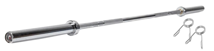 Maxfit Olympic Barbell Rod Premium Finish With Spring Lock 7ft