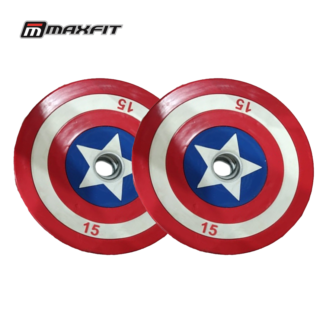 Maxfit Captain America TPR Olympic Plates