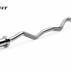 Maxfit Olympic Curl barbell rod with premium chrome finish and spring locks
