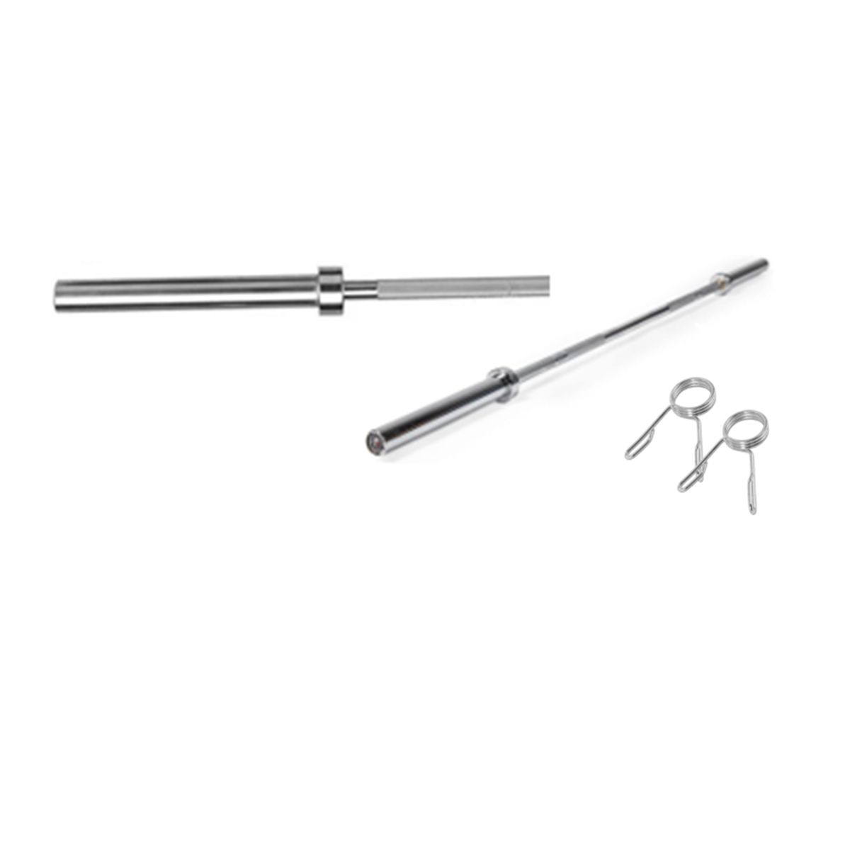 Maxfit Olympic Barbell Rod Premium Finish With Spring Lock 5 Ft