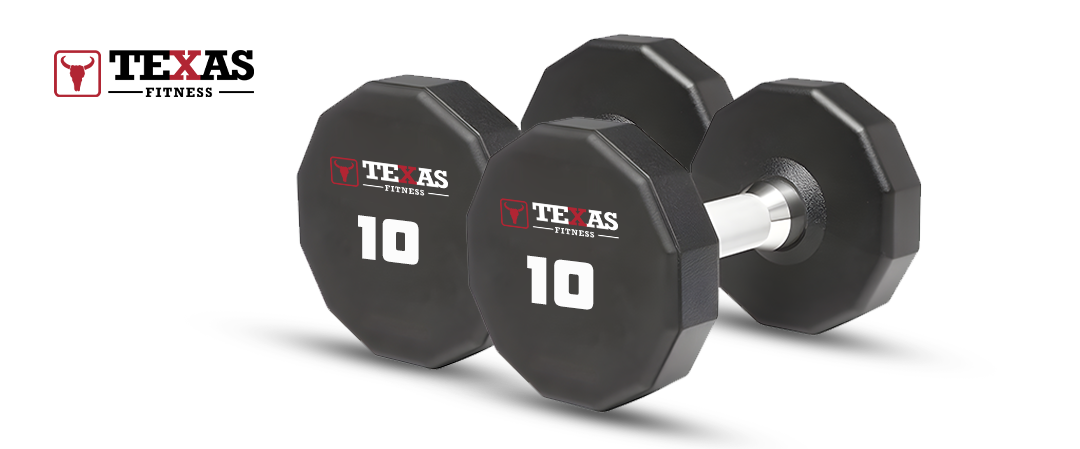 Texas Fitness Urethane Dumbbells
