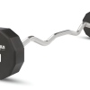 Texas Fitness Urethane Fixed Curl Barbells