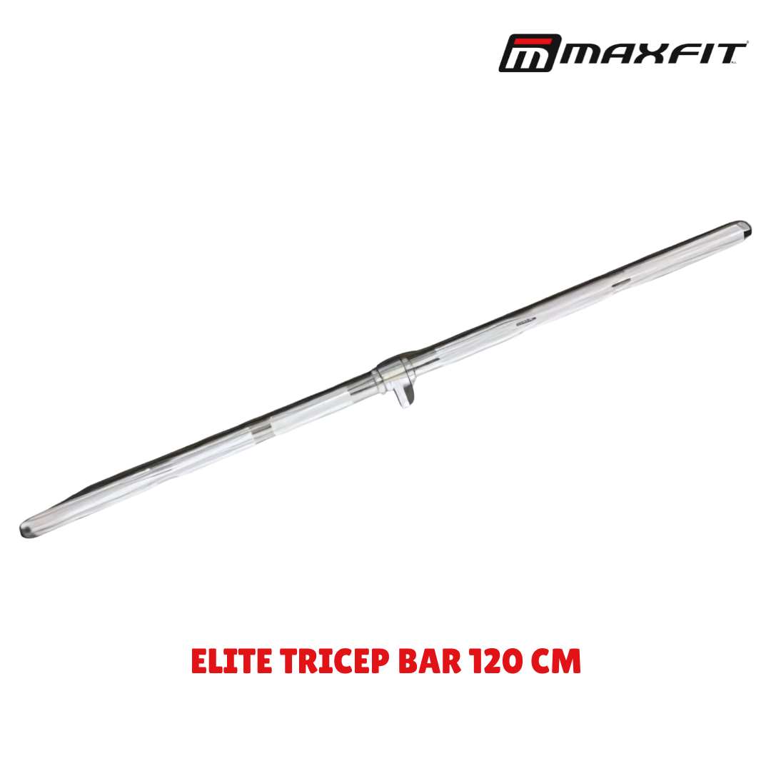 Maxfit Elite Tricep Bicep Bar 120cm cable attachment