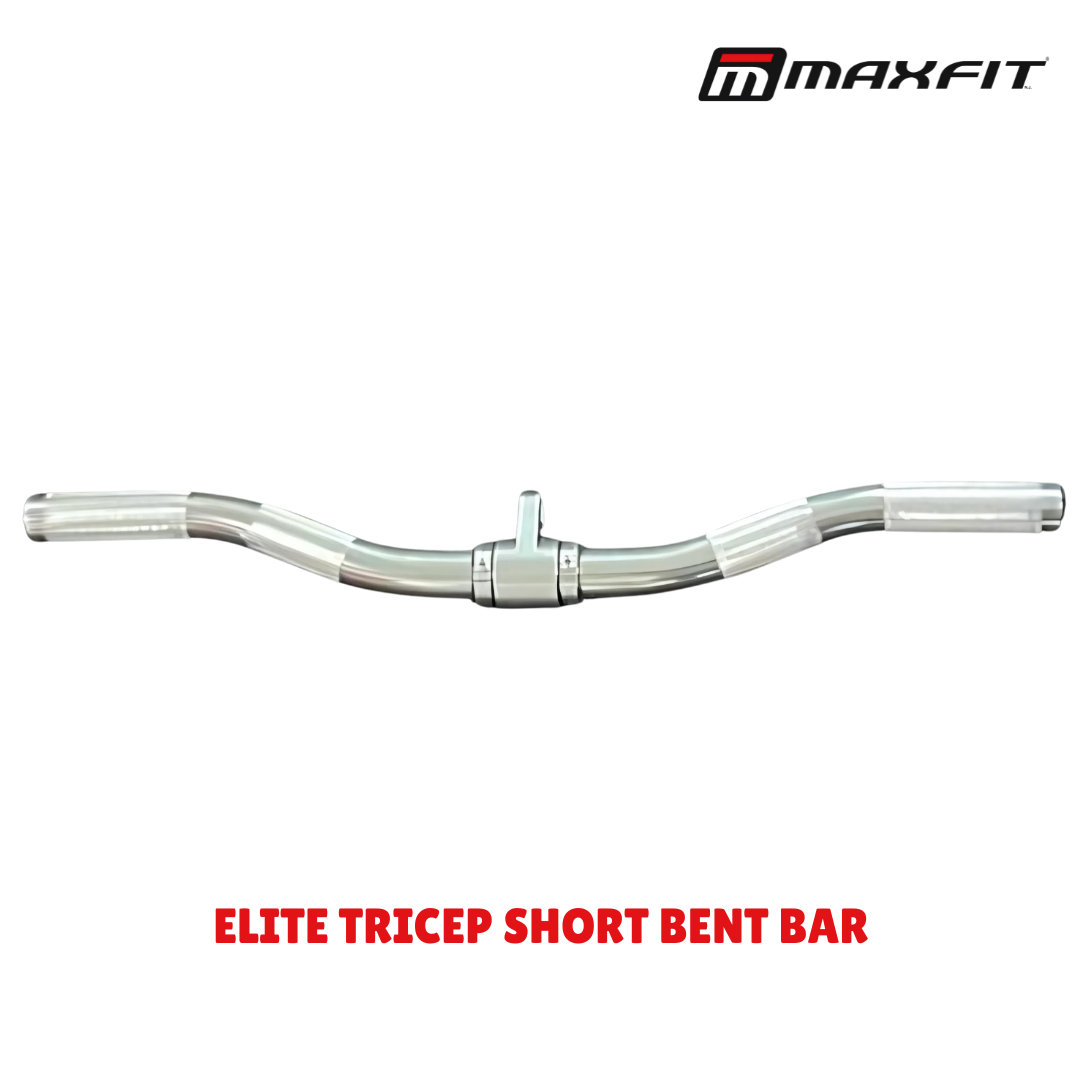 Maxfit Elite Aluminium Tricep Short Bent Bar Imported Maxfit ELITE Aluminium Tricep Short Bent Bar Imported