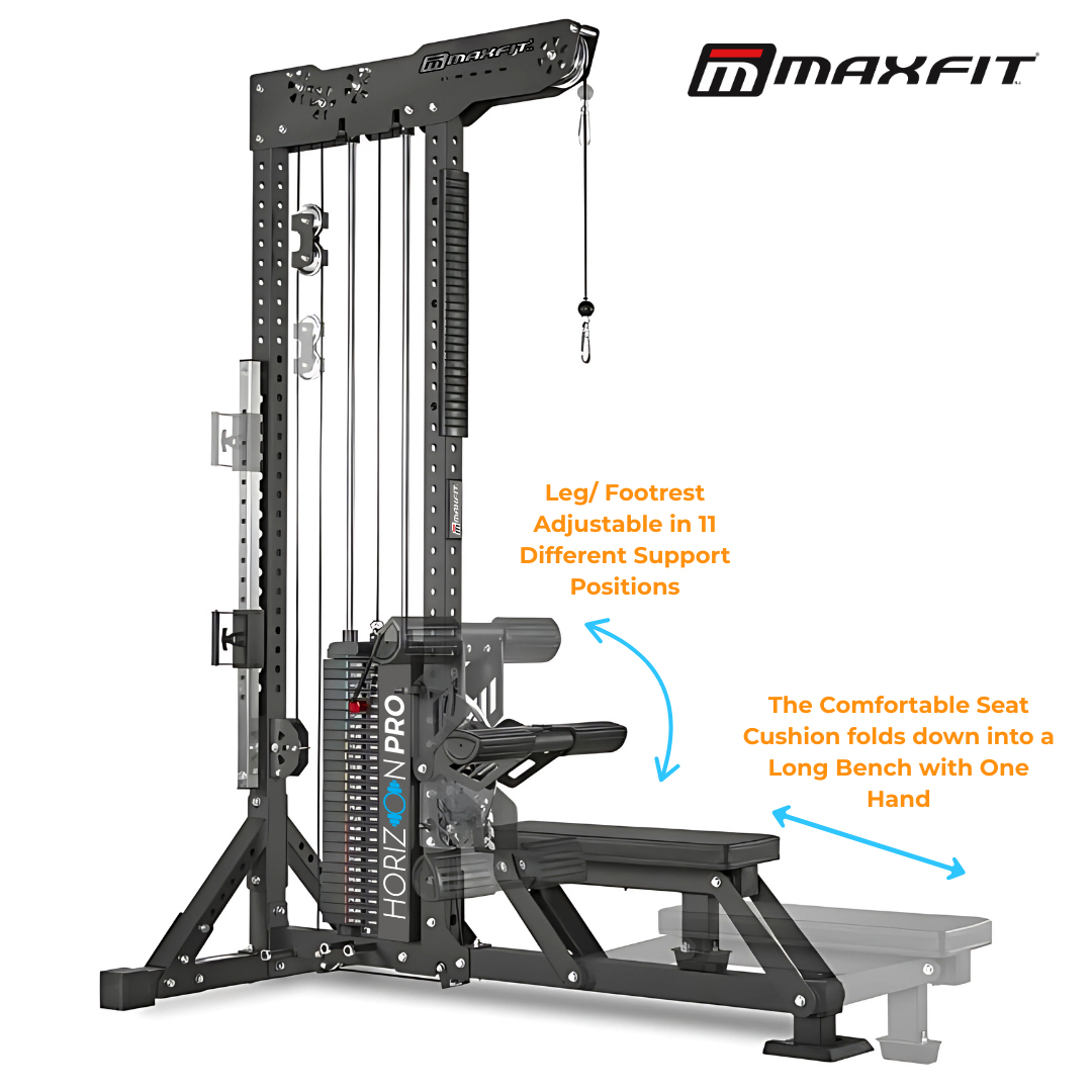 MAXFIT Horizon Pro Lat Pull Mid Row – Commercial Dual Function Back Training Machine MAXFIT Horizon Pro Lat Pull Mid Row – Commercial Dual Function Back Training Machine