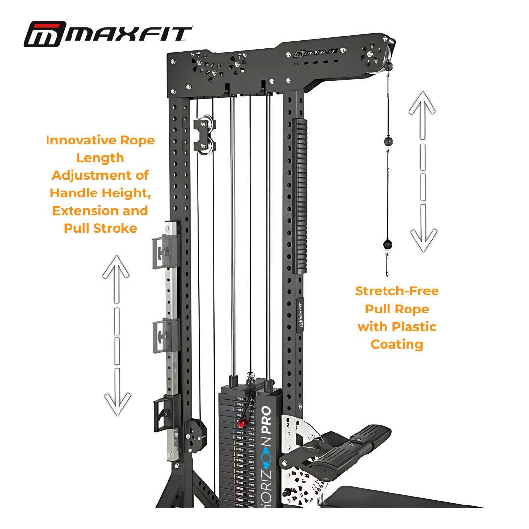 MAXFIT Horizon Pro Lat Pull Mid Row – Commercial Dual Function Back Training Machine MAXFIT Horizon Pro Lat Pull Mid Row – Commercial Dual Function Back Training Machine