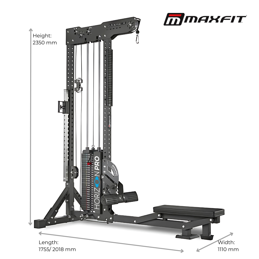 MAXFIT Horizon Pro Lat Pull Mid Row – Commercial Dual Function Back Training Machine MAXFIT Horizon Pro Lat Pull Mid Row – Commercial Dual Function Back Training Machine