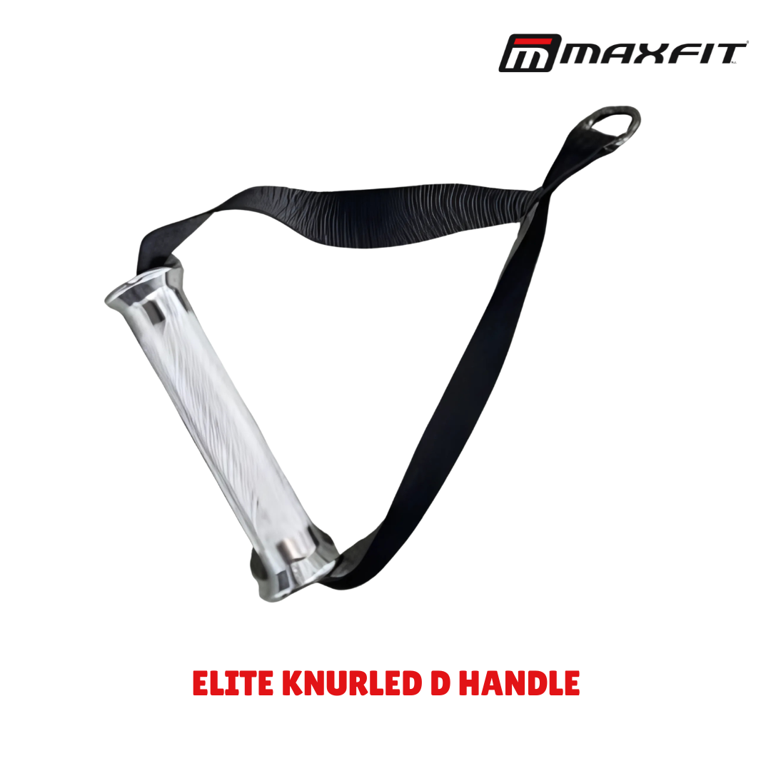 Maxfit Elite Aluminium Knurled D Handle Imported Maxfit Elite Aluminium knurled D handle cable attachment