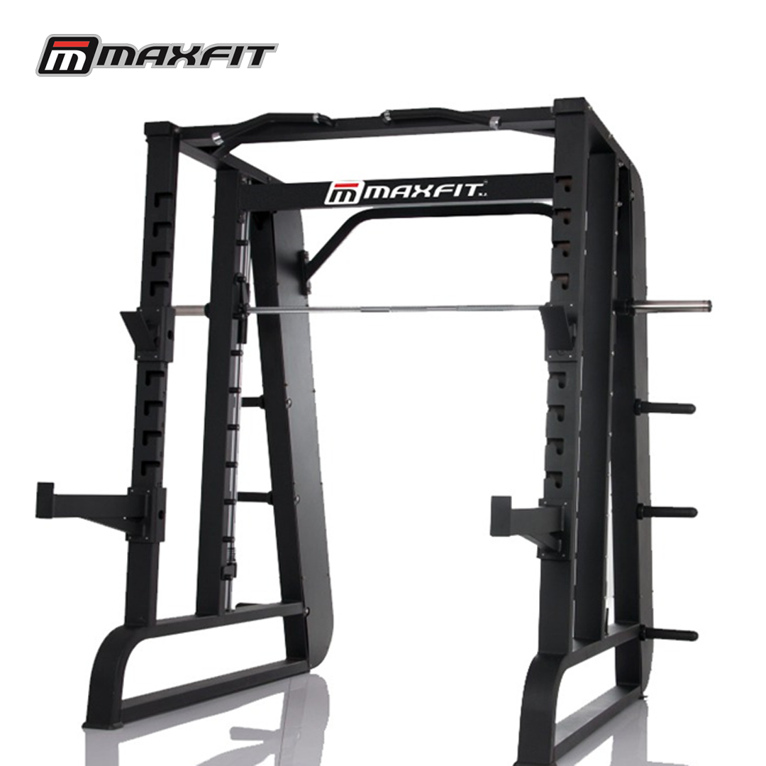 Maxfit Quantum Smith with Squat Rack commercial strength training system for squats, presses, and full-body workouts