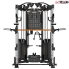 Texas Fitness Apex Functional Trainer with Smith Machine commercial all-in-one gym system with dual adjustable pulleys and half rack