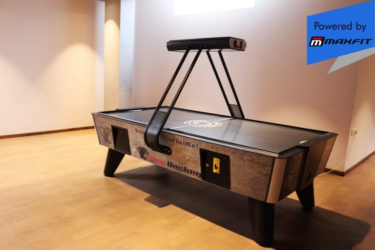Ananda Bay Hills clubhouse featuring Maxfit commercial gym equipment, indoor games and outdoor play area by Maxfit Equipment Solutions in Narsingi, Hyderabad.