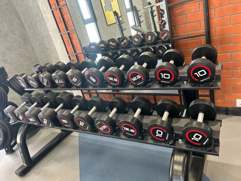Adani Amogha Ahmedabad strength gym installation with commercial fitness equipment by Maxfit Hyderabad