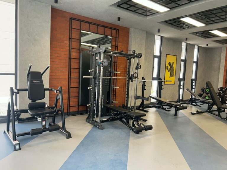 Adani Amogha Ahmedabad strength gym installation with commercial fitness equipment by Maxfit Hyderabad